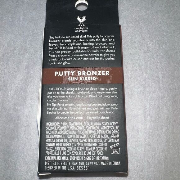 Elf Liquid Eyeliner & Putty Bronzer Set Charcoal Sun Kissed 2pc - Picture 2 of 4